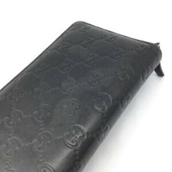 Gucci round zipper long wallet black leather - Picture 6 of 9